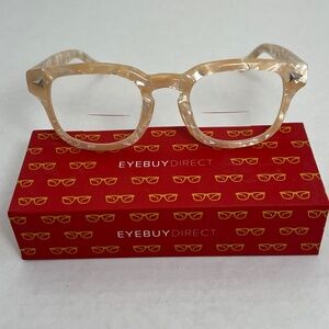 Eye Buy Direct Aglow champagne eyeglass frames size large